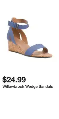TJ Maxx Willowbrook wedge sandals offer