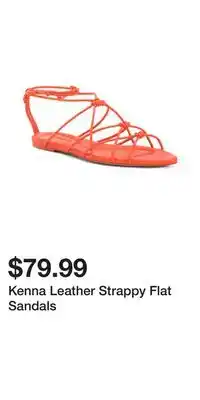 TJ Maxx Kenna leather strappy flat sandals offer