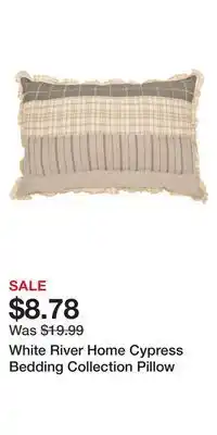 Cabela's White river home cypress bedding collection pillow offer