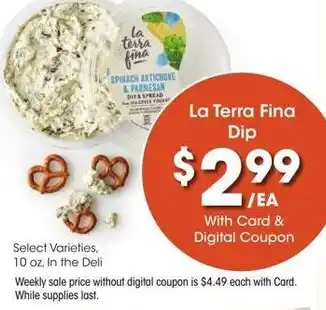 Kroger La Terra Fina Dip offer