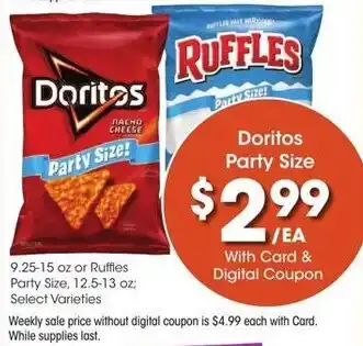 Kroger Doritos Party Size! offer