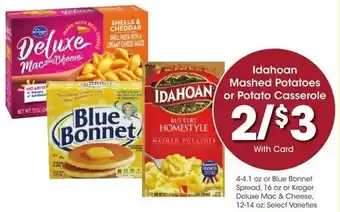 Kroger Idahoan Mashed Potatoes or Potato Casserole offer