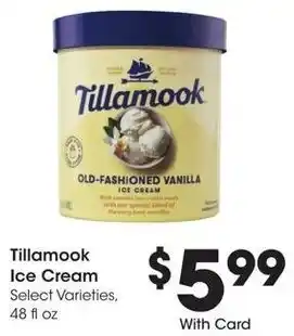 Kroger Tillamook Ice Cream offer