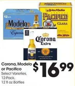 Kroger Corona, Modelo or Pacifico offer