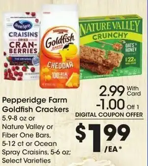 Kroger Pepperidge Farm Goldfish Crackers offer