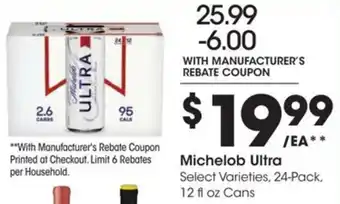 Kroger Michelob Ultra offer