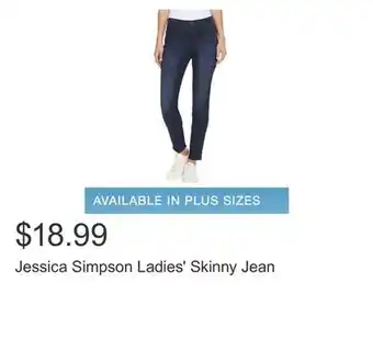 Costco Jessica simpson ladies' skinny jean offer