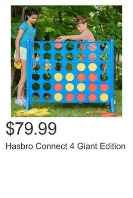 Costco Hasbro connect 4 giant edition offer