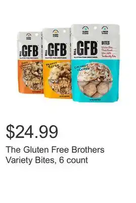 Costco The gluten free brothers variety bites, 6 count offer