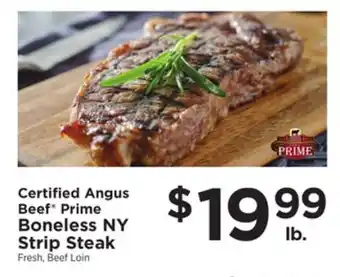 ShopRite Prime boneless ny strip steak offer