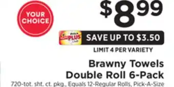 ShopRite Towels double roll 6-pack offer