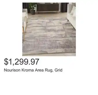 Costco Nourison kroma area rug, grid offer