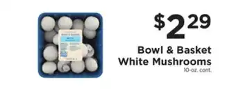 ShopRite White mushrooms offer