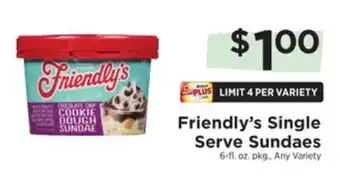 ShopRite Single serve sundaes offer