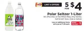 ShopRite Seltzer 1-liter offer