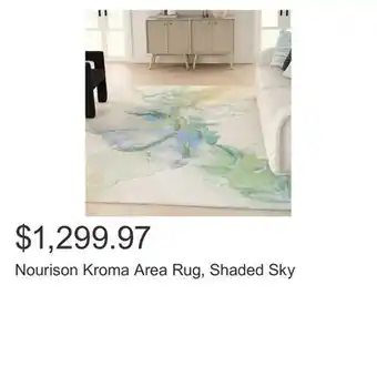 Costco Nourison kroma area rug, shaded sky offer