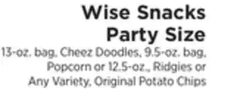ShopRite Snacks party size offer