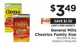 ShopRite Cheerios family size offer