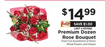 ShopRite Premium dozen rose bouquet offer