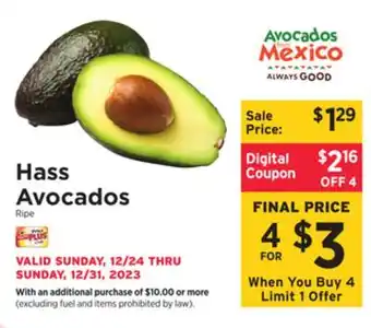 ShopRite Hass avocados offer