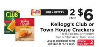 ShopRite Club or town house crackers offer