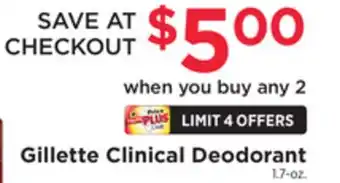 ShopRite Clinical deodorant offer