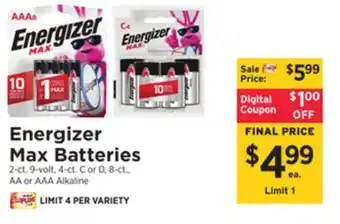 ShopRite Max batteries offer