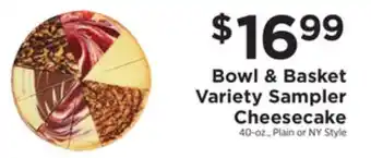 ShopRite Variety sampler cheesecake offer