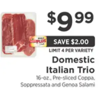ShopRite Domestic italian trio offer