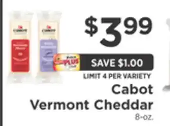 ShopRite Vermont cheddar offer