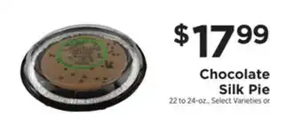 ShopRite Chocolate silk pie offer