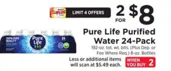 ShopRite Purified water 24-pack offer