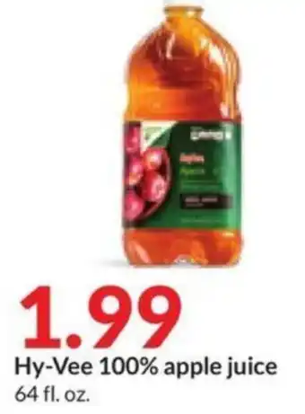 Hy-Vee Hy-Vee 100% apple juice 64 fl. oz. offer