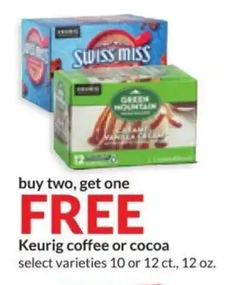 Hy-Vee Keurig coffee or cocoa offer