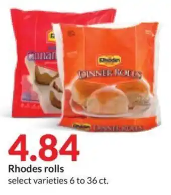 Hy-Vee Rhodes rolls offer