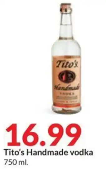Hy-Vee Tito's Handmade vodka offer