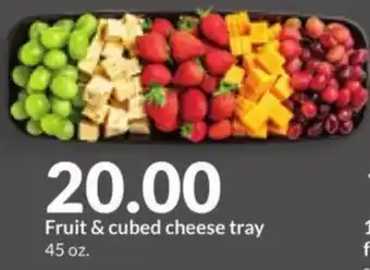 Hy-Vee Fruit & cubed cheese tray offer