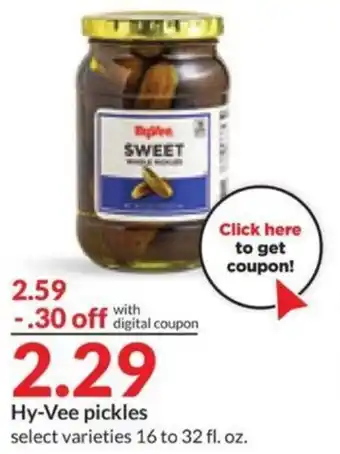 Hy-Vee Hy-Vee pickles offer