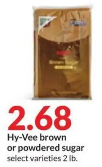 Hy-Vee Hy-Vee brown or powdered sugar offer
