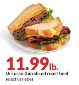 Hy-Vee Di Lusso thin sliced roast beef offer
