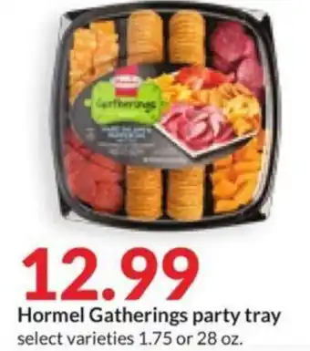 Hy-Vee Hormel Gatherings party tray offer