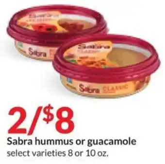 Hy-Vee Sabra hummus or guacamole offer