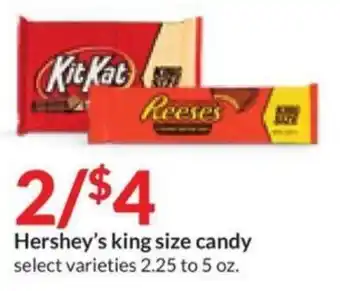 Hy-Vee Hershey's king size candy offer