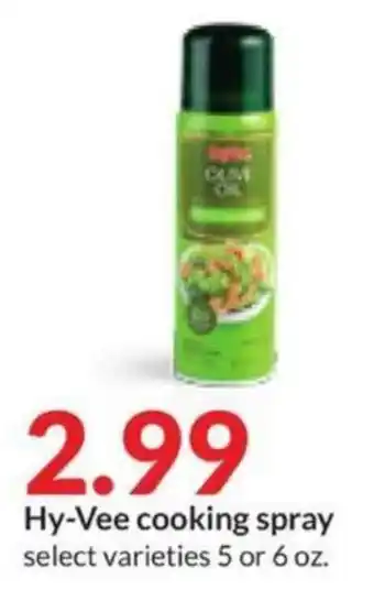 Hy-Vee Hy-Vee cooking spray offer