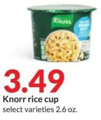 Hy-Vee Knorr rice cup offer
