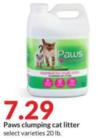 Hy-Vee Paws clumping cat litter offer