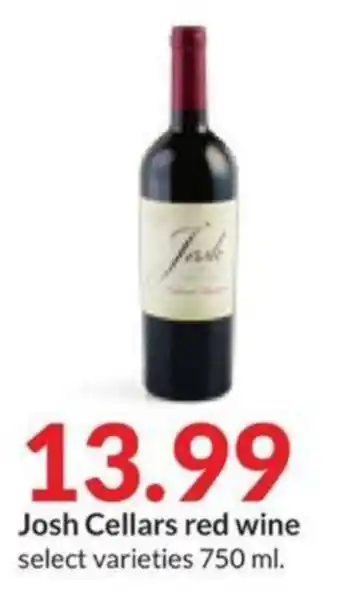 Hy-Vee Josh Cellars red wine offer