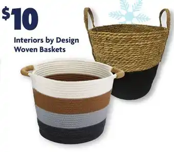 Family Dollar Interiors by design woven baskets offer