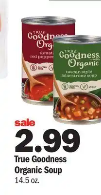 Meijer True goodness organic soup offer