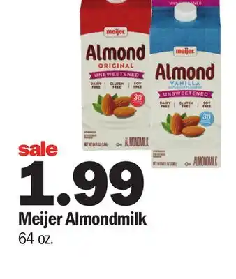 Meijer Meijer almondmilk offer
